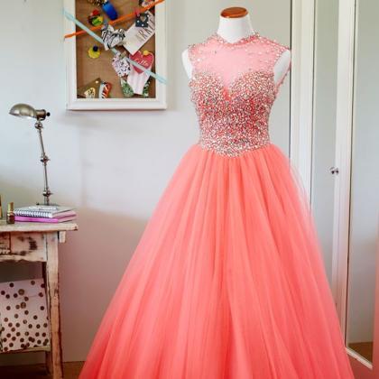 Blush Pink Prom Dress,ball Gown Prom..