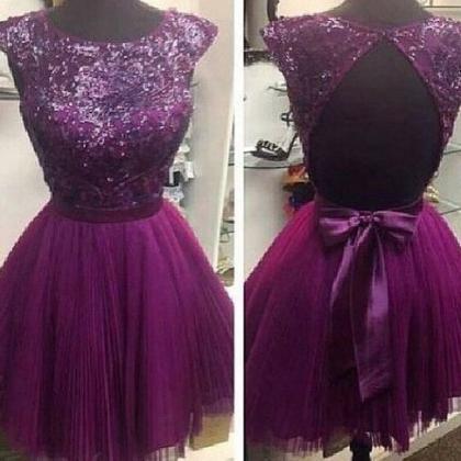 Grape Homecoming Dress,princess Homecoming..