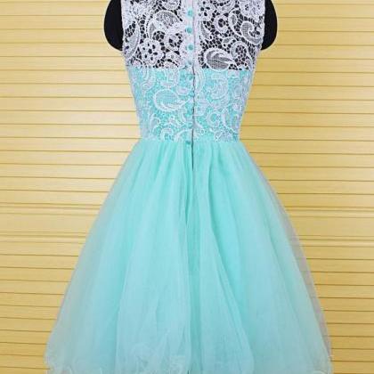 Lace Homecoming Dress,tulle Homecoming Dress,cute..