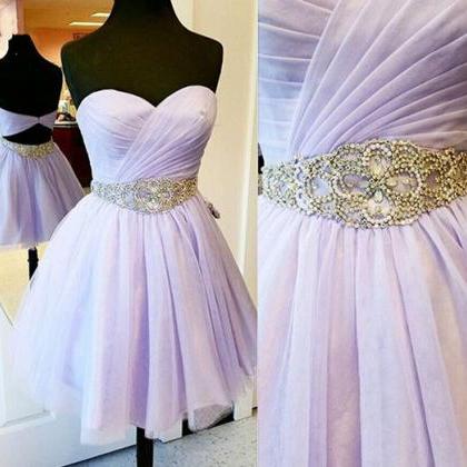 Lilac Homecoming Dress, Homecoming Gown,tulle..