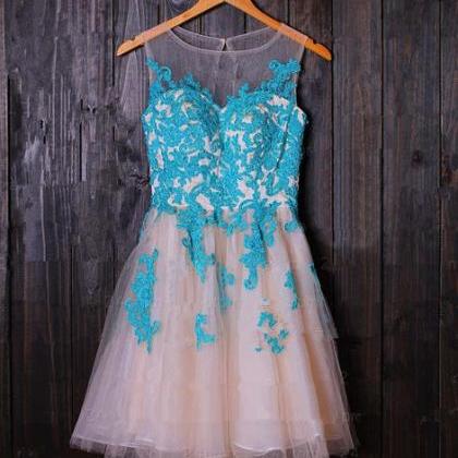 Lace Homecoming Dress,tulle Homecoming..
