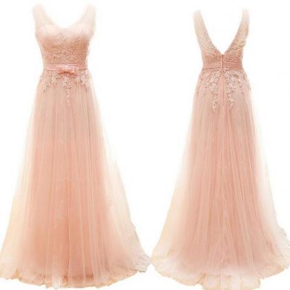 Blush Pink Prom Dresses,ball Gown Prom Dress,tulle..