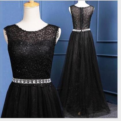 Black Prom Dresses,lace Prom Dress,sexy Prom..