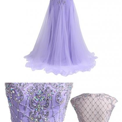 Women's Tulle Prom Dresses A-line..