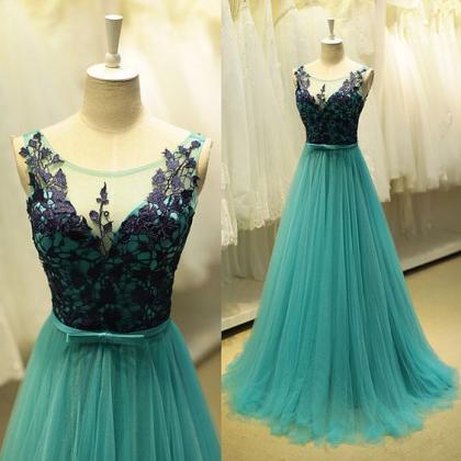 Blue Prom Dresses, Prom Dress,modest Prom..