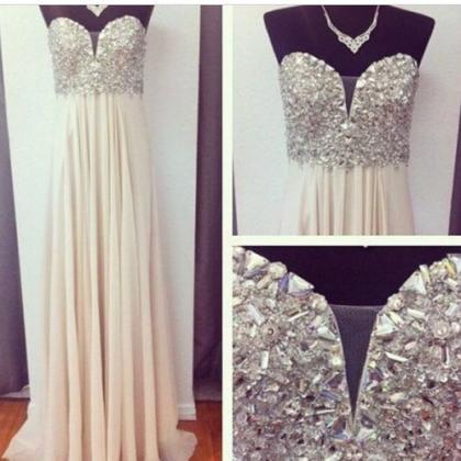 Sweetheart Sparkly Prom Dress,long Prom Dresses..