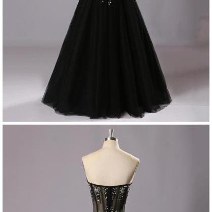 Black Mermaid Prom Dress,sweetheart Prom..