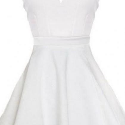 Short Homecoming Dress,white Homecoming Dress,cute..