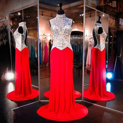 Red Prom Dresses,prom Dress,red Prom Gown,prom..