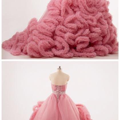 Luxury Pregnant Bridal Gown Fluffy Cloud Long..
