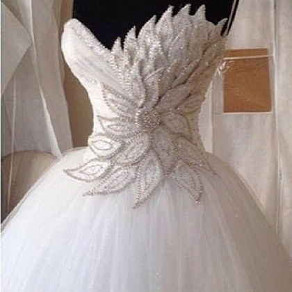Wedding Dresses, Wedding Gown,elegant Pearl Beaded..