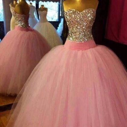 Prom Dress,modest Prom Dress,crystal Beaded..