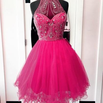 Homecoming Dresses,high Neck Homecoming Dresses,..