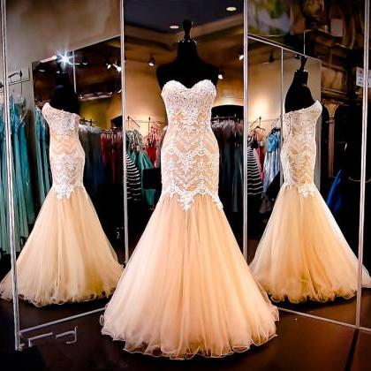 Sweetheart Prom Dress,mermaid Prom Dress,illusion..