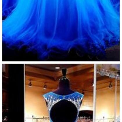 Charming Quinceanera Dress,royal Blue Prom..