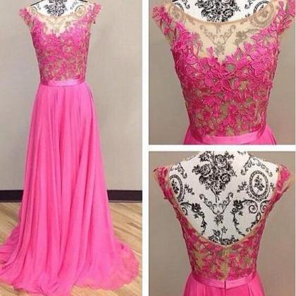Pink Prom Dresses,prom Gowns, Pink Prom..