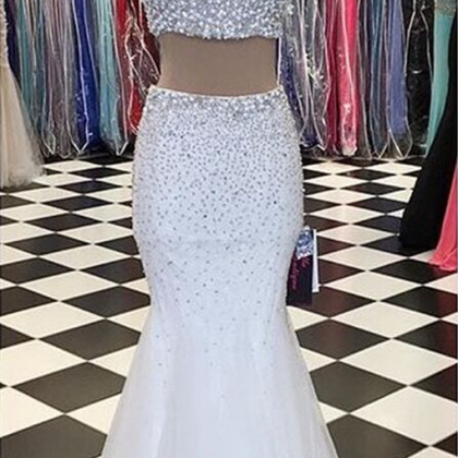 Sexy 2pc Prom Dress With Beads,beading Prom..