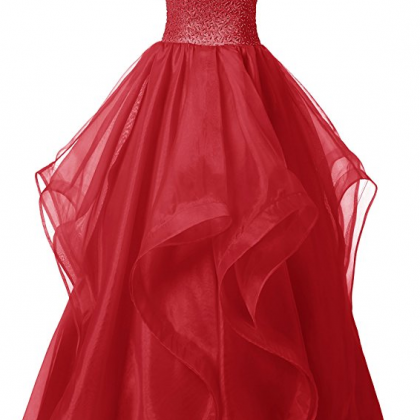 Dresstells Long Prom Dress Asymmetric Ball Gown..
