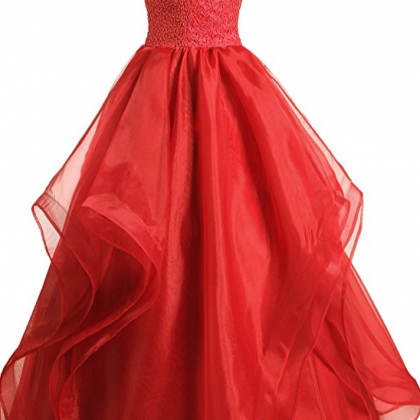 Dresstells Long Prom Dress Asymmetric Ball Gown..