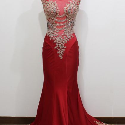 Red Prom Dress,Real Image/Picture M..