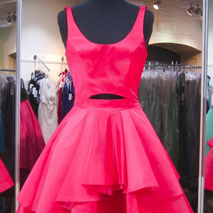 Homecoming Dress, Pink Homecoming Dresses,short..