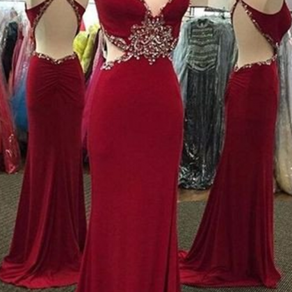 Dark Red Prom Dresses