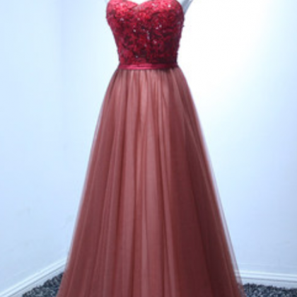 Red Prom Dresses,charming Evening Dress,prom..