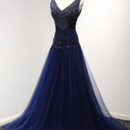 Navy Tulle Lined With Black Bridal Satin Woman..