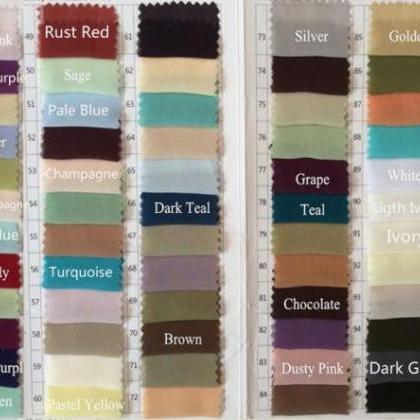 Our Color Chart , We Can Make It In Any Color..
