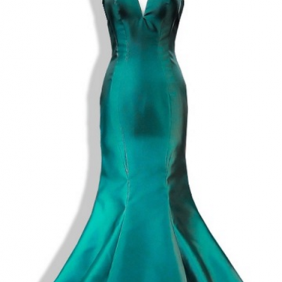 Special occasion &amp;amp;quot;mermaid&amp;amp;quot; dress, the floor-length party woman emerald green evening dress