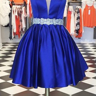  Cute Short Prom Dress Homecoming Dress , Royal Blue Short Prom Dress Homecoming Dress