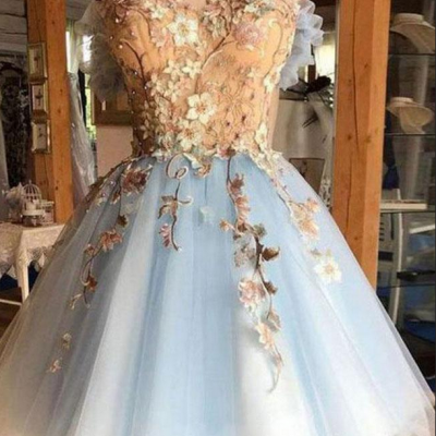  Gorgeous Hoco Dress,Sweetheart Homecoming Dresses,Light Blue Homecoming Dress,Tulle Short Prom Dress 