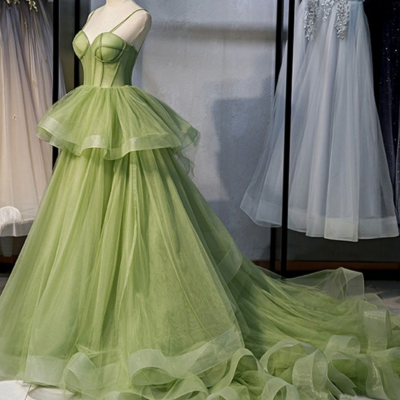 Charming Spaghetti Straps A-Line Prom Dresses, Evening Dress Prom Gowns, Formal Women Dress,Prom Dress