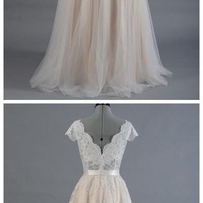 wedding Dresses,Lace Prom Dress,Illusion Prom Dress,Fashion Prom Dress,Sexy Party Dress, New Style Evening Dress