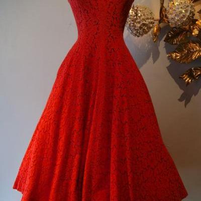 Red Prom Dress,Lace Prom Dress,A Line Prom Dress,Fashion Prom Dress,Sexy Party Dress, New Style Evening Dress