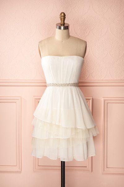 Prom Dress, White Prom Gowns, Mini Short Homecoming Dress