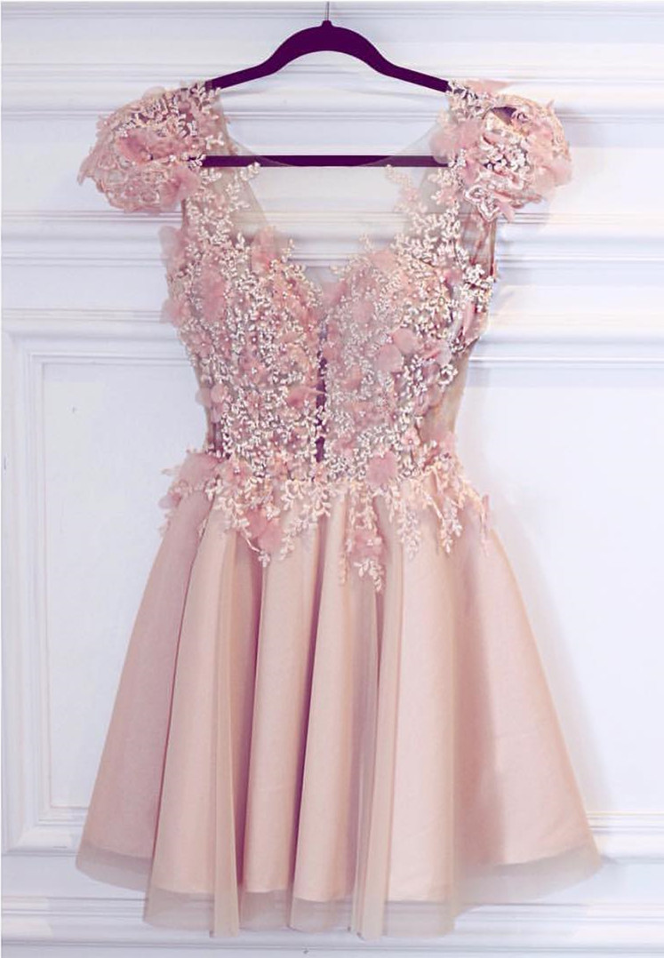 pink semi formal dress