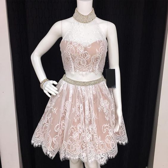 Pink Homecoming Dress,short Prom Dresses Lace,short Graduation Dresses