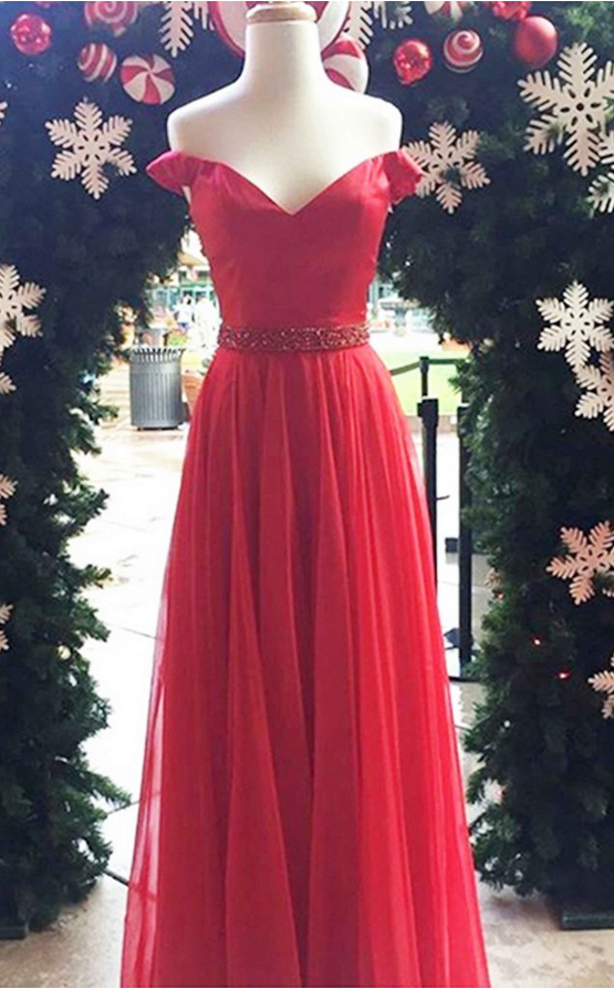 Charming Prom Dress,elegant Homecoming Dress,tulle Evening Dress,red Prom Dresses,long Homecoming Dress