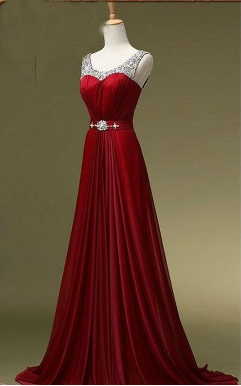 Rom Dress,red Prom Dress,discount Prom Dress,custom Prom Dress,beaded Prom Dress,chiffon Prom Dress