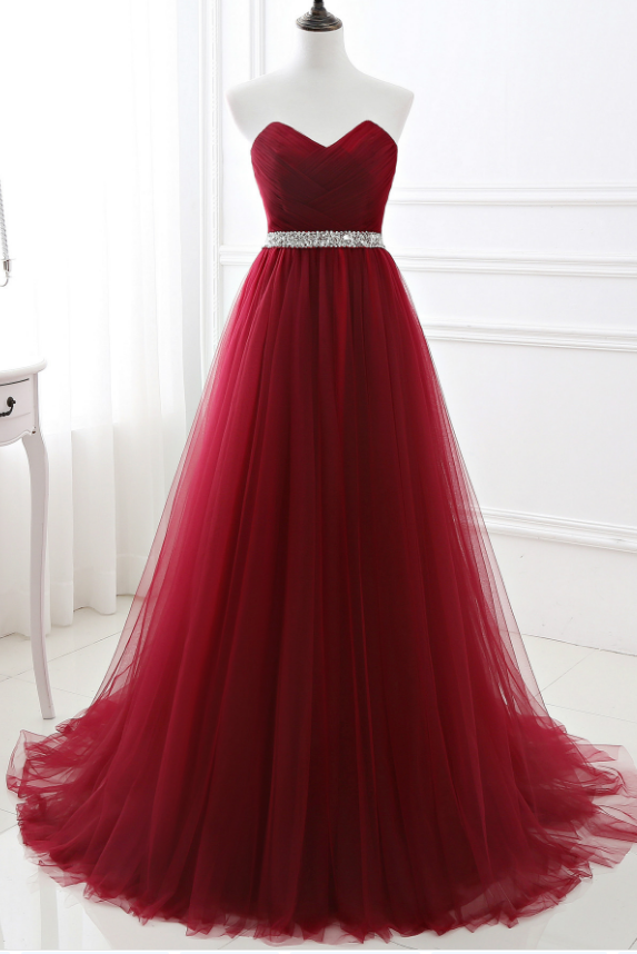 Fashion Wine Red Annual Business Meeting Evening Dress Dress Bridesmaid Dress