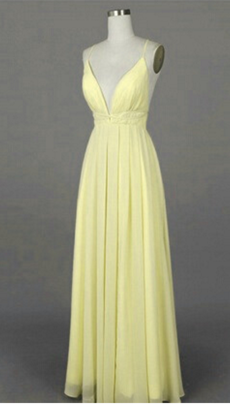 light yellow colour gown
