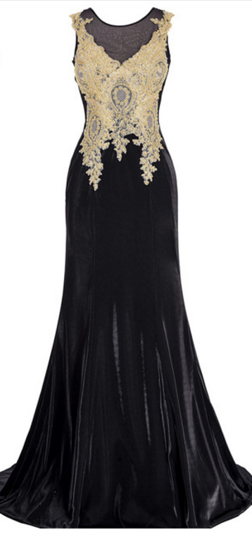 Elegant Carlin's Elegant Evening Dress, A Long Gown Of Prom Dress, A Black Mermaid Evening Gown, Elegant Sleeveless Dress, Formal Ball