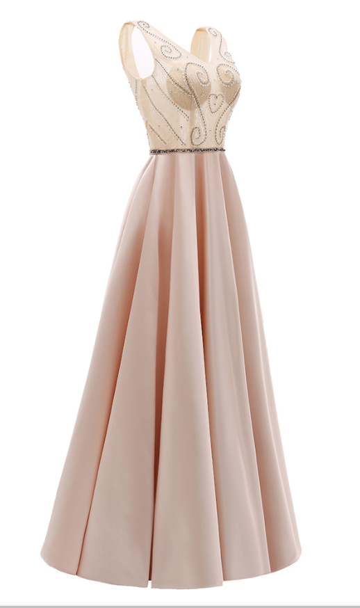 Wear A V-neck Ball Gown For Special Occasions Evening Dresses