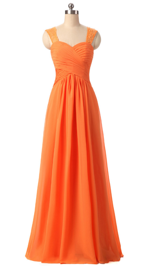 orange and black gown
