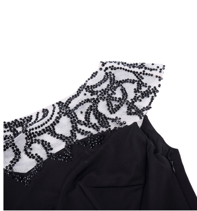 A Long Black Gown With A Beaded Gown And A Mermaid Evening Gown on Luulla