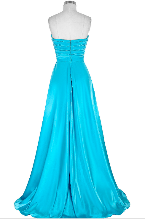 A Blue Short Front - Back Ball Gown With A High PROM Gown And A Sexy ...