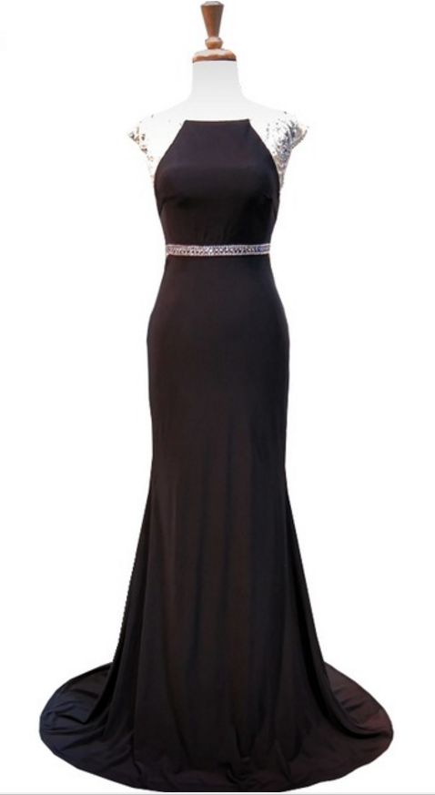 The Sexy Mermaid Tuxedo Hat Sleeve Sparkles, Followed By A Black Formal African Evening Dress