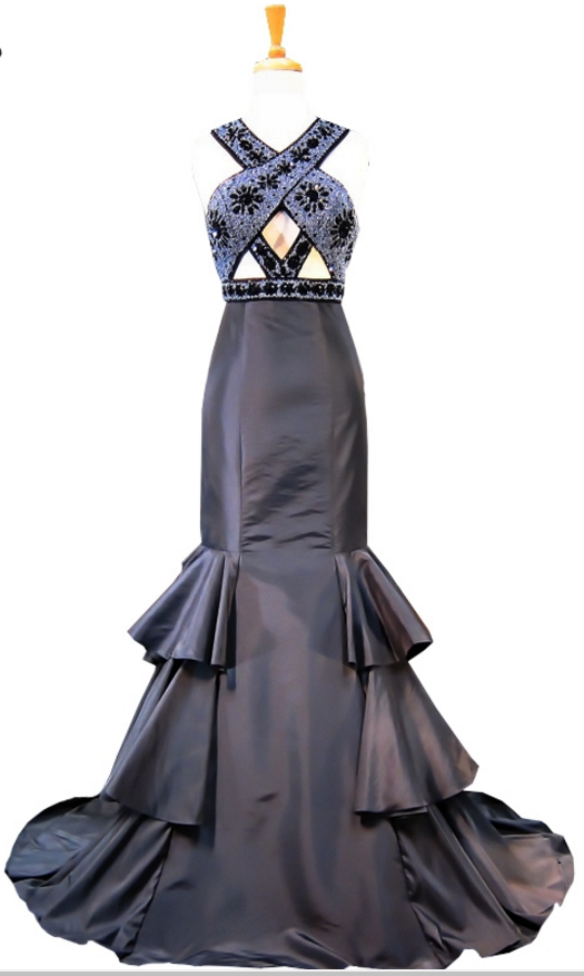 The Dress Neckline, Black Women's Formal Evening Dress