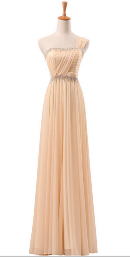 The Elegant Dress With Elegant Dress, One-shoulder Pleated Skirt, Front Office Skirt, Formal Dress Evening Dresses